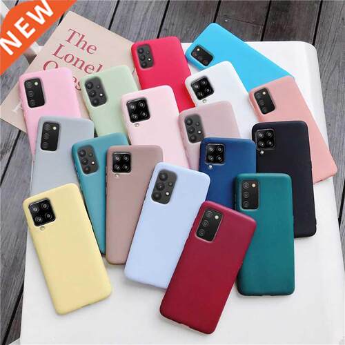 Candy Color Silicone Phone Case For samsung galaxy A12 A42 A