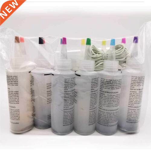 10 Bottles Kit Muti Color Dyes Permanent Paint Tie Dye Kit