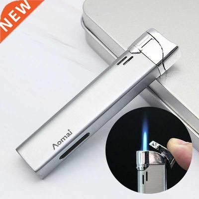 Slender Mini Torch Turbo Lighter Metal Butane Cigar Lighter