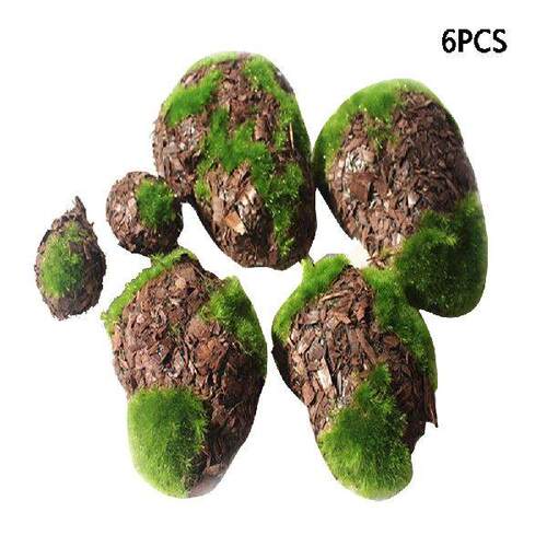 6pcs  Shop Window Office Landscape Foam Moss Stone Hotel