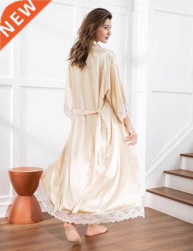 2019 New Silk Satin Lace Robes Bridesmaid Bride Robes Weddin