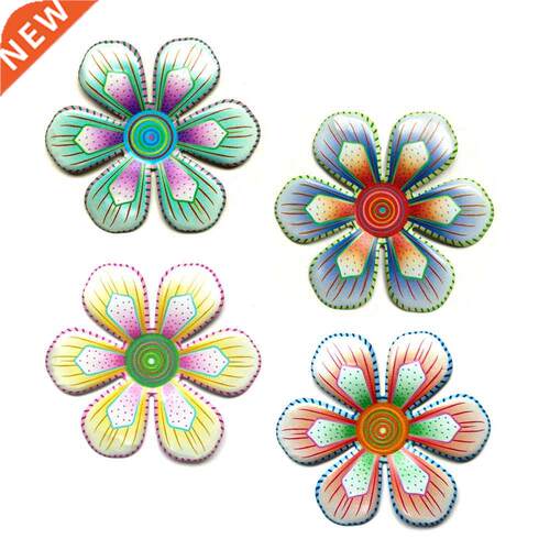 Metl Flower Wll rt Sculpture Outdoor Hnging Ornment