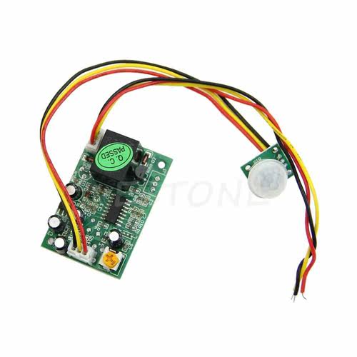 DC12V PIR IR Poelectric Infrared Module Adjust Relay Outpu