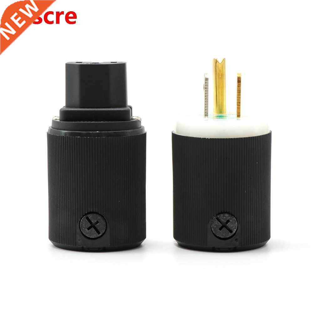 Pair Hubbell HBL8215G Pure Copper Plated Gold Plated US Vers