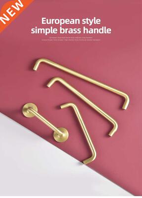 Nordic Brass Furniture Handles Gold Door Handles and Knobs f