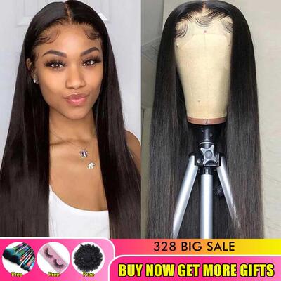 1x4 Lace Front Human Hair Wigs Straight Lace Front Wig Braz