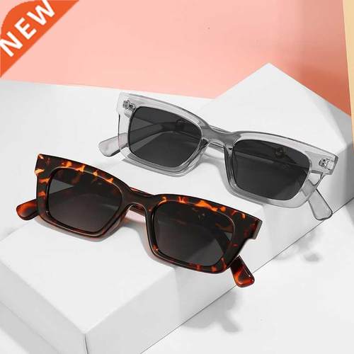 Gas de sol cuadradas Retro para mujer, lentes de sol de le