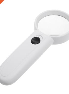 50mm Diameter Hand Glass Loupe Hold 5x Multiple Magnifying W