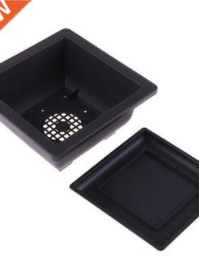 1PCS Black Plastic Succulent Flower Pot Garden Supplies