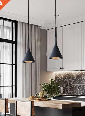 Modern Led Pendnt Lights Blck White E27 for Kitchen Fixtur