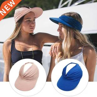 2022 Flexible Adult Hat For Women Anti-UV Wide Brim Visor Ha