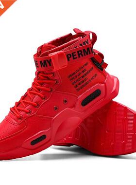Platform Hgh Top Red Bottom nd Sneakers For Men Hp Hop Cas