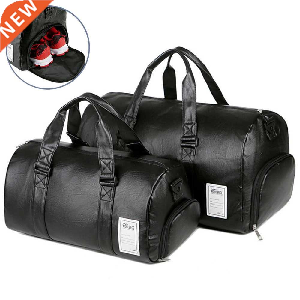 Gym Bag Leather Sports Bags Men for Shoes Training Fitness Y图片