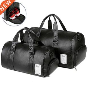 Gym Bag Leather Sports Bags Men for Shoes Training Fitness Y