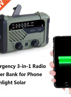 Portable Radio Hand Crank AM FM NOAA Emergency -in-1 Readin