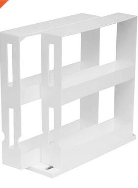 Rotating Storage Shelf Kitchen Cabinet Double Layers Bottle