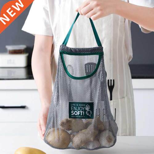 Wall hanging type fruit and vegetable storage bag kitchen
