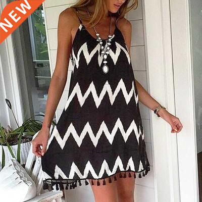 Beach Cover Ups Stripe Bikini Cover Up For Women With Tassel