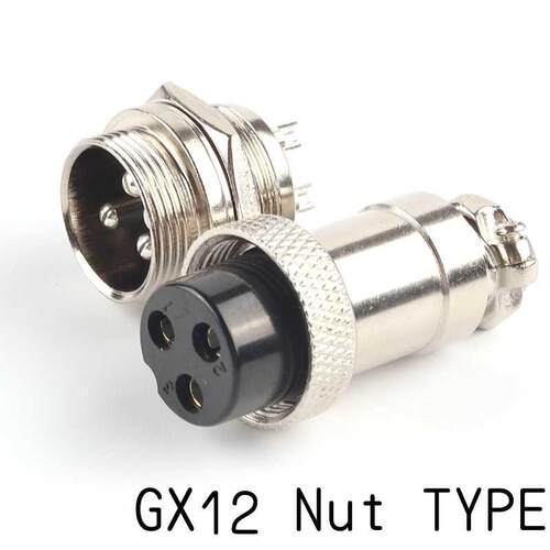1Set GX12 2//4/5/6/7 Pin Nut typeMale & Female Electric