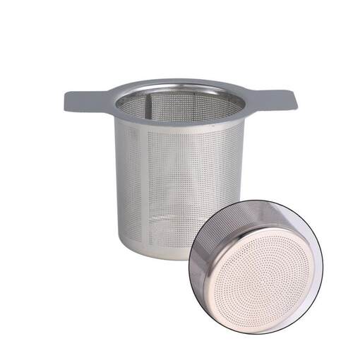 Double Handle Tea Infuser With Lid Stainless Steel Fine Mesh