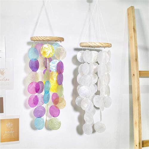 Colorful Shell Wind Chime Handmade Home Decor Wind Chime