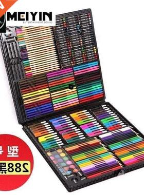 Box pink pencil set watercolor pen art supplies painting