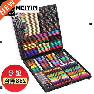 Box pink pencil set watercolor pen art supplies painting