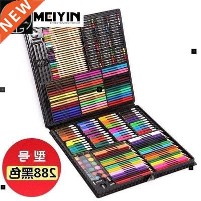 Box pink pencil set watercolor pen art supplies painting