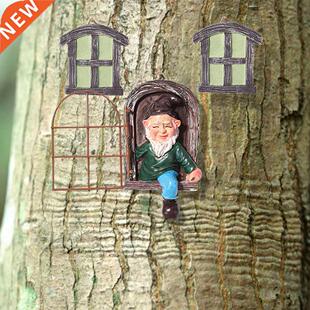 Ingenious Resin Lifelike Dwarf 3D White Old Man Gnome Statue