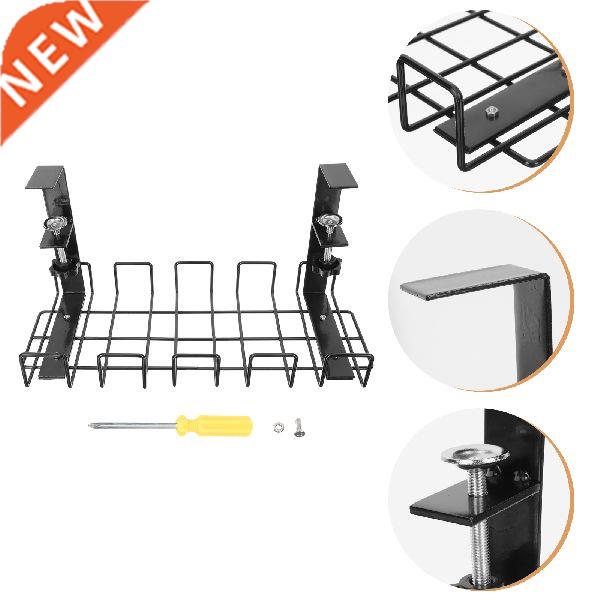 1Pc Metal Wire Cable Tray Under Table Cable Management