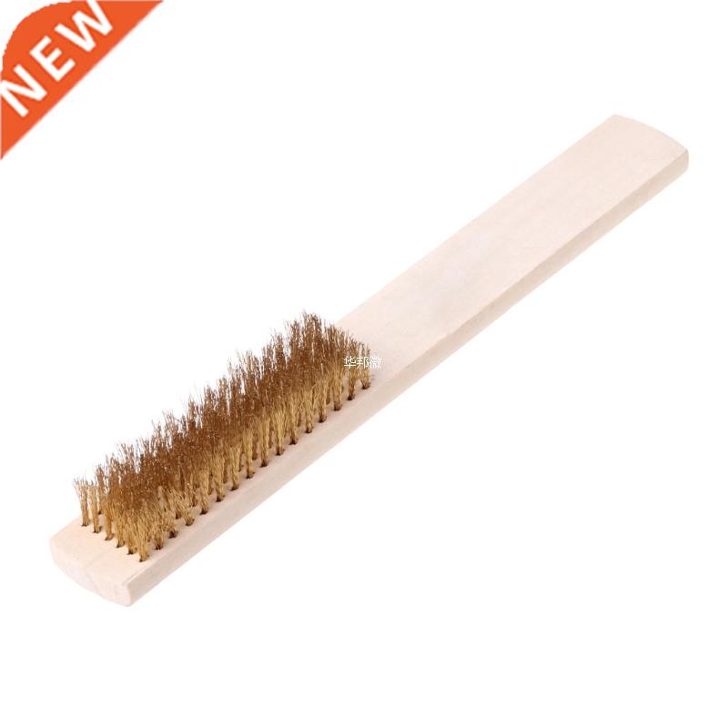 Copper Wire Brass Briste Wood Handle Wire Scratch Brush 208m