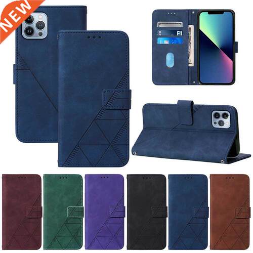 Geometric Leather Flip Wallet Case For Samsung Galaxy A0 Co