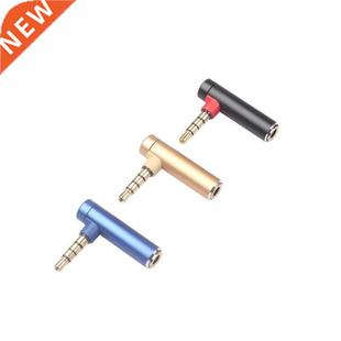 Audio 3.5MM Elbow Right 1Pc Adapter Female Male Dgree