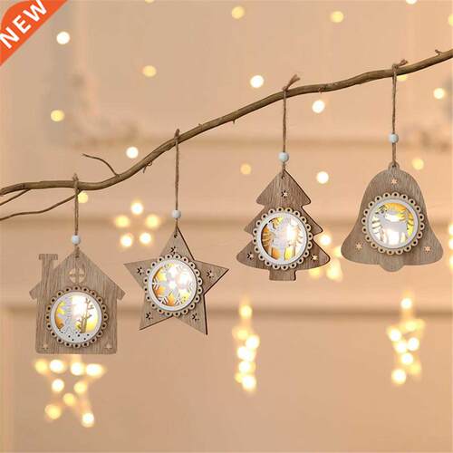 Christmas Hanging Wooden Light Decoration Cutouts