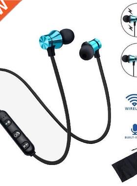 Magnetic Wireless Earphone Bluetooth Headphone Stereo