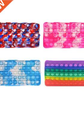 Rectangular Pencil Case Silicone Push Bubble Fidget Toys
