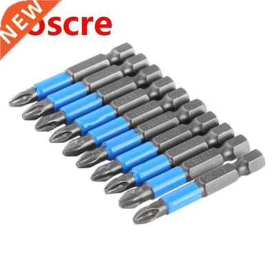 10 pcs Durable Screwdriver Bits Set PH2 Phillips Magnetic Sc
