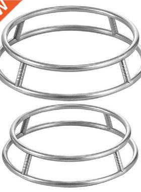 2PCS Fryng Pan Rack Stanless Pot Holder Round Pot Rack