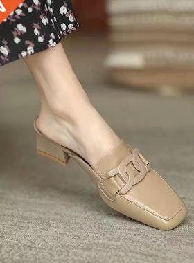 Women's slippers outdoor Women's slippers Flat Muller slippe