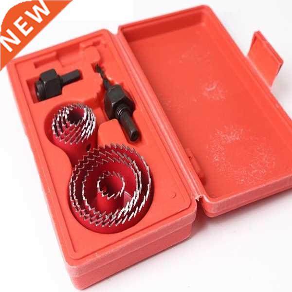 8pc Down Lights Hole Cutter Saw Holesaw Kit Set Red