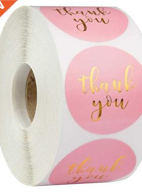 Wedding Gift Box 500Pcs Round Labels Kraft Paper Thank You S