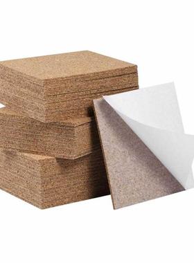 25 Pieces Self-Aesive Cork Coasters Cork Backing Sheets