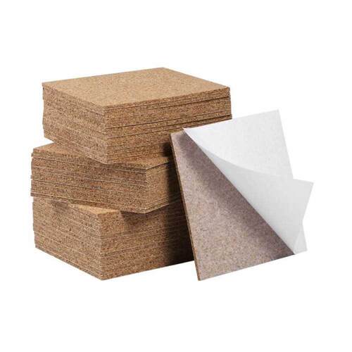 25 Pieces Self-Aesive Cork Coasters Cork Backing Sheets
