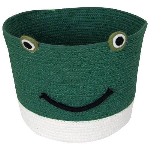 Cute Baby Gift Basket Small Cotton Rope Basket Frog Design