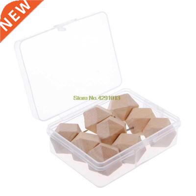 9 Pcs Wooden Thumb Tack Rhombic Creative Decorative Drawing
