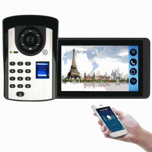 Video Intercom Doorbell Kits 7'' Monitor Wired Wifi Video Do