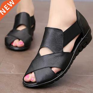 Large size 35-42 Ladies wedge sandals Shallow Non-slip Fashi