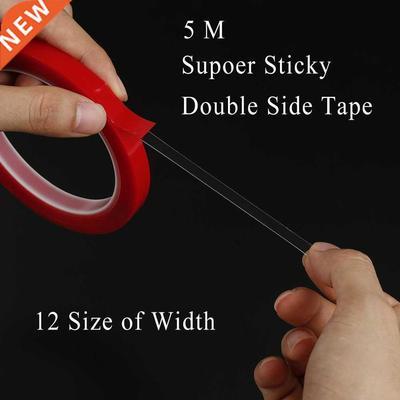 5m Waterproof Double Side Adhesive Tape Super Sitcky Transpa