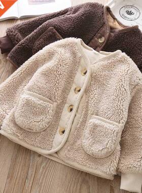 2022 Fall Winter Korean Boys Clothes For Girls Cardigan Gran