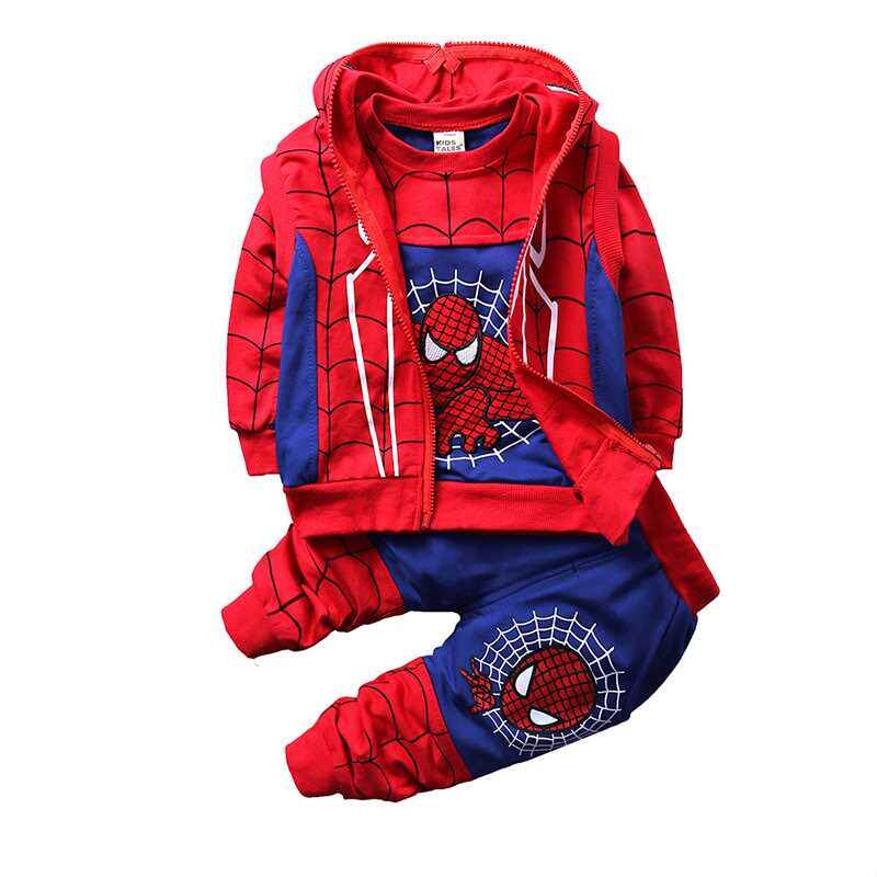 Spring Autumn Baby Boys Superheroes Sets Clothes Kids Long S